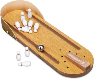 KICHOUSE Tabletop Mini Bowling Game 1 Set Boys and Girls Bowling Game Set for Indoor Party Supplies