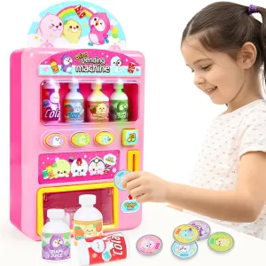 Kids Toy Vending Machine Toys for Kids with Music and Lights Juice Drink Vending Machines Dispenser Toys Perfects for Kid Girls and Boys Age 3-8