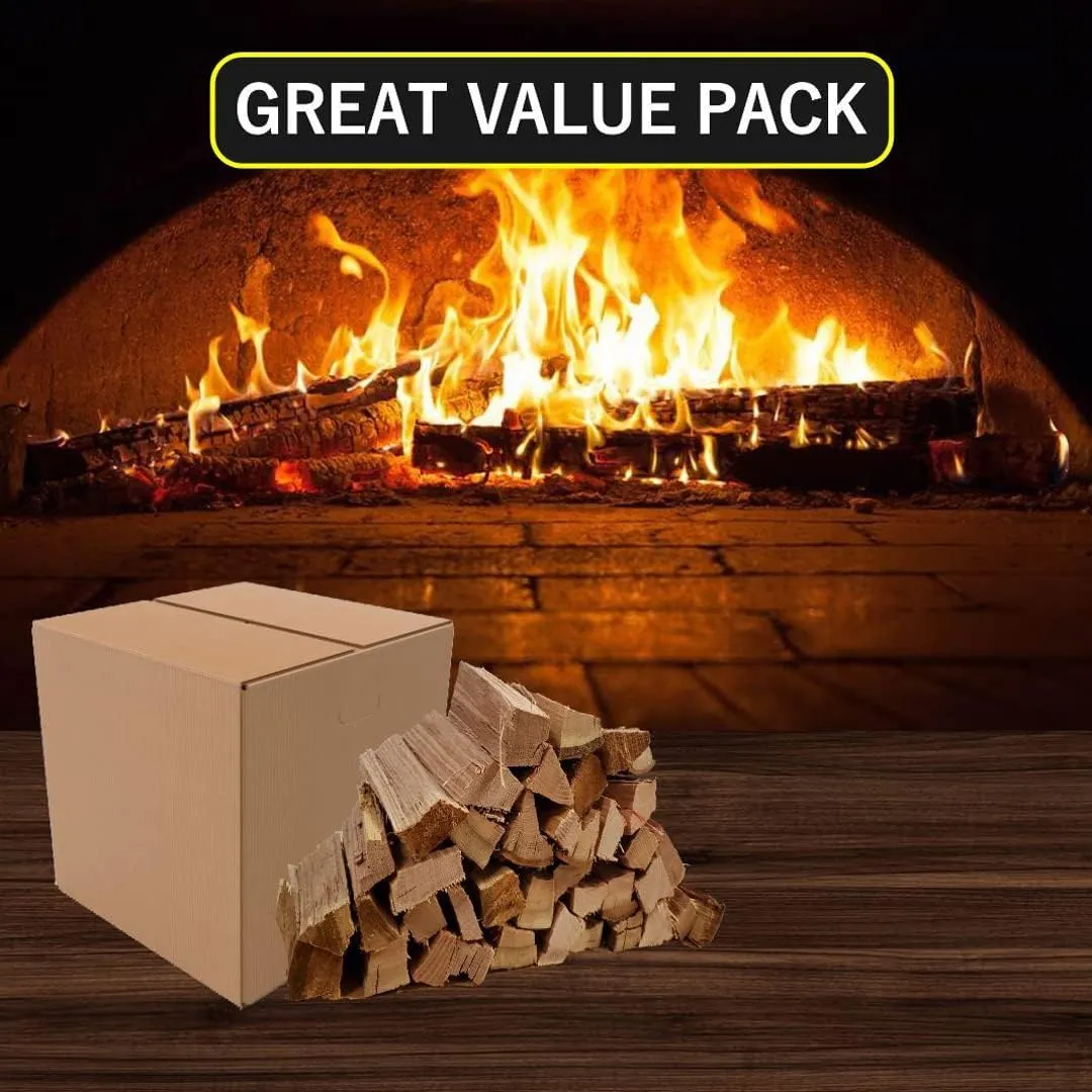 Kiln Dried Pizza Oven Cooking Logs, Approx 12 lbs, Wood Logs for Pizza Ovens, Grills and Smokers, Solo Stove Mesa XL, Oak~ 6 Inch Mini Log, Product of USA (790 Cubic Inches)