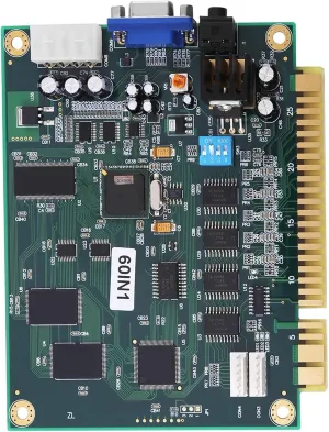 KIMISS 60 in 1 Multicade PCB Board for Game Machine CGA/VGA Output Classic Multicade Board Game Parts PCB Board