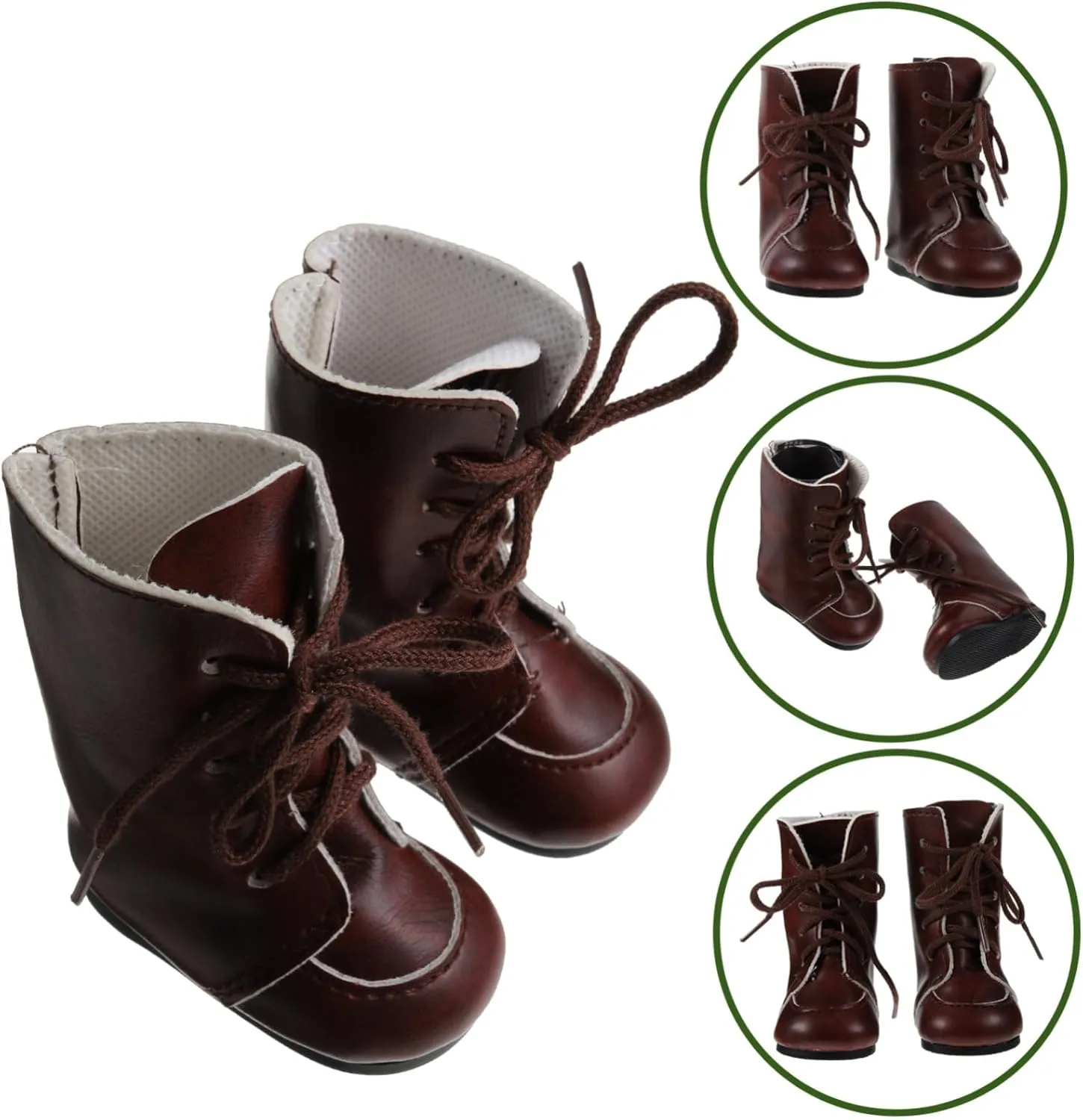 Kisangel 5 Pairs Miniature Resin Puppet Boots for Dollhouse Decor for House Scene Layouts Delicate of Boots for Mini House Decoration and Creative Crafts
