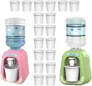 Kisangel Kids Toys - Little Girl Toys: Mini Simulation Water Dispenser & Fountain Set - Assorted Colors