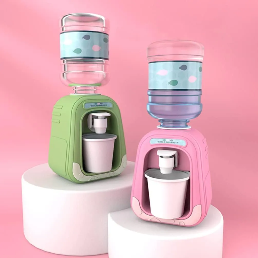 Kisangel Kids Toys - Little Girl Toys: Mini Simulation Water Dispenser & Fountain Set - Assorted Colors
