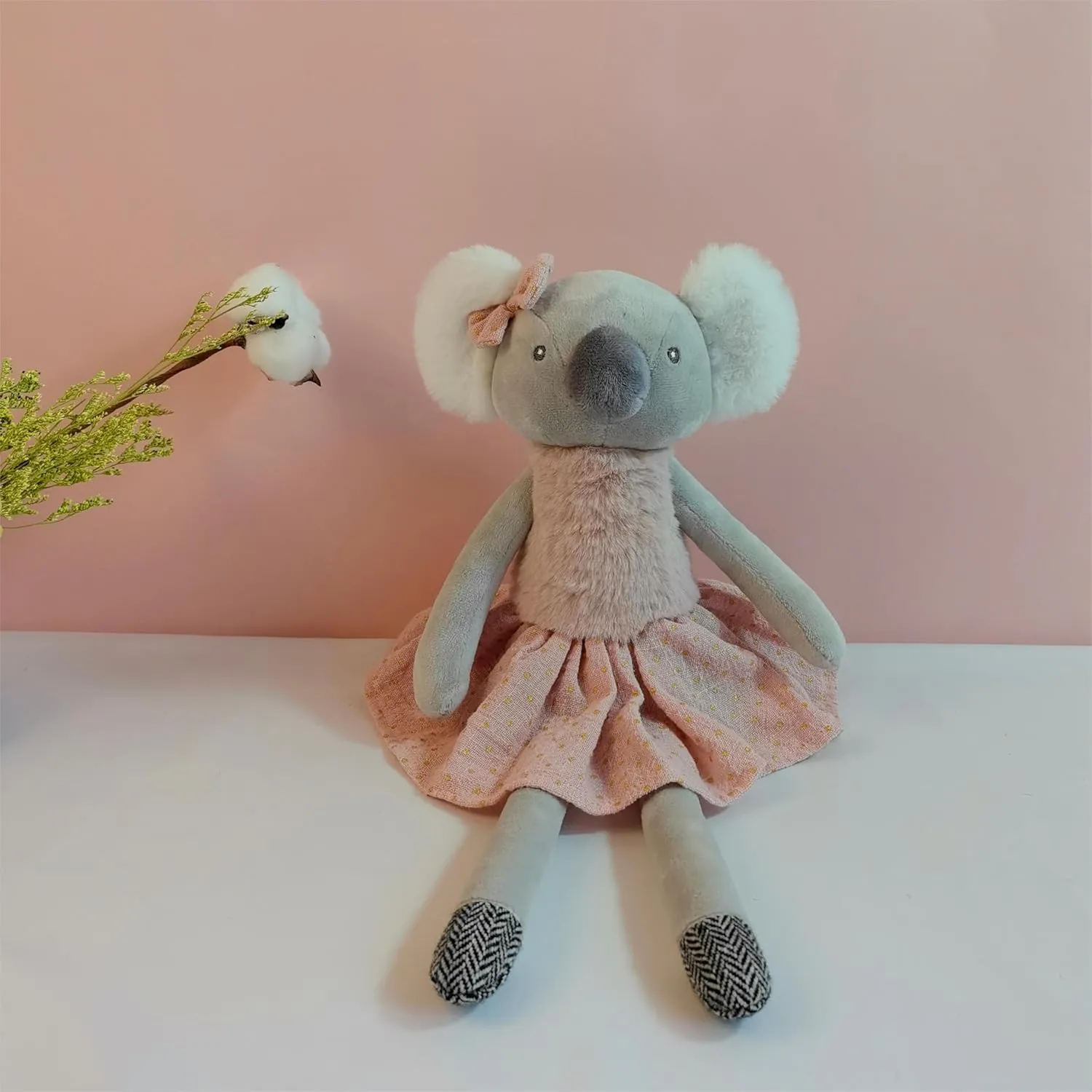 Koala Stuffed Animals for Girls,15.7" Girl Koala Plushies with Skirt,Cute Stuffed Animal for Girls