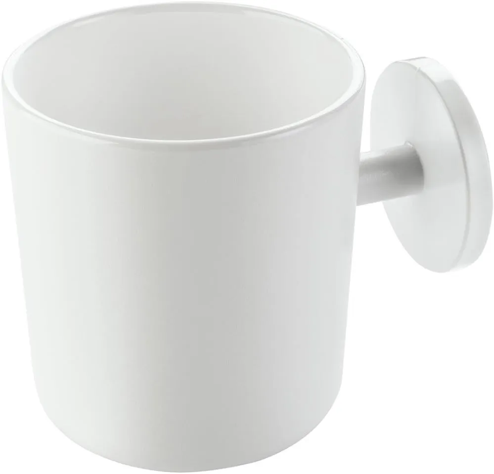 Koziol Cup Puck, Plastic Mug, Coffee Mug, 250 ml, Solid White, 3579525