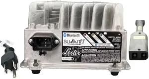 Lester Summit Series II Battery Charger - 1050W 24/36/48V with E-Z-GO TXT 36V PowerWise 2-Pin Plug with 12 Ft. DC Cord
