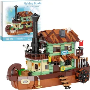 Lighthouse Fishing Village Store House Building Set Toys,Adults and Teens Boys 14  (1501 Pieces)