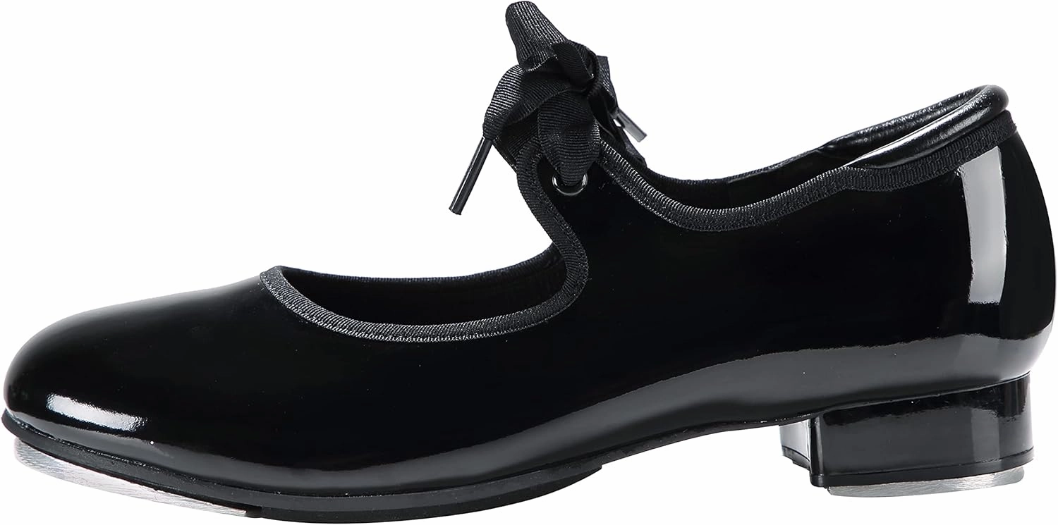 Linodes Leather/Patent Tap Shoe for Girls and Boys (Toddler/Little Kid/Big Kid)