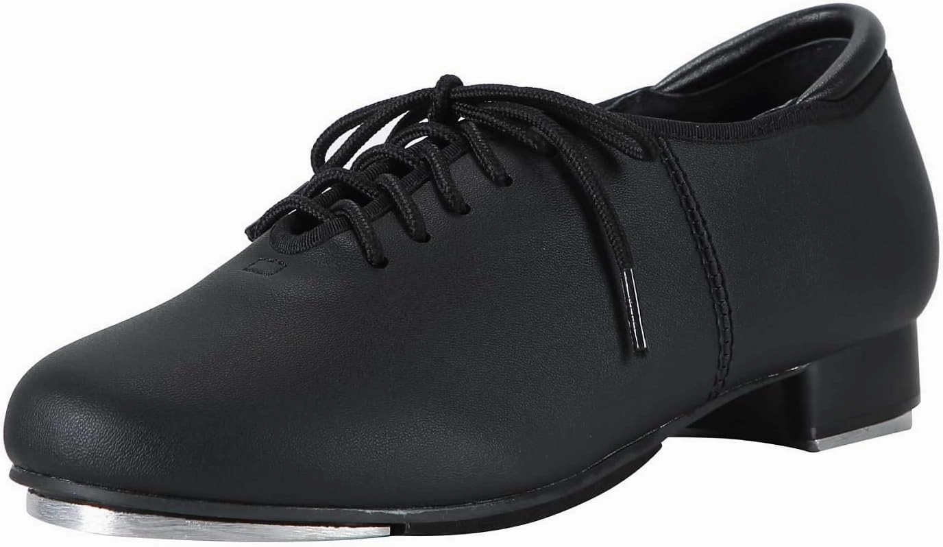 Linodes PU Leather Lace Up Tap Shoe Dance Shoes for Women and Men's Dance Shoes