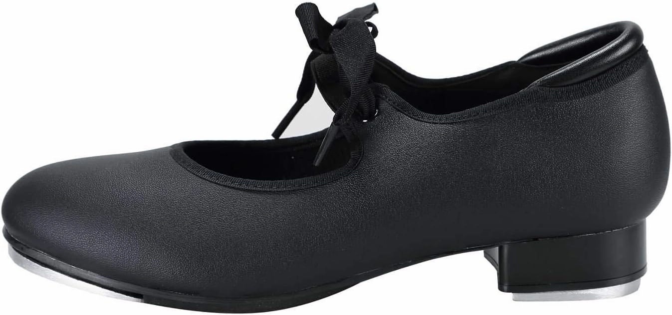 Linodes Unisex PU Leather/Patent Ribbon Tie Tap Shoe Dance Shoes for Women and Men's Dance Shoes-601