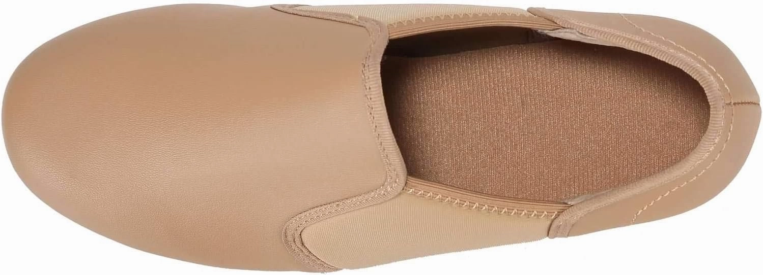 Linodes Unisex PU Leather Slip On Tap Shoe Dance Shoes for Women and Men's Dance Shoes