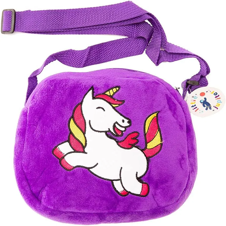 Little Jupiter Unicorn Over the Shoulder Bag - Purse for 4-5 - 6-7 - Purple