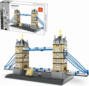 London Twin Tower Bridge Building Blocks Set – 969 Pieces DIY Architecture Model Kit, Collectible Landmark Toy for Adults & Kids, Creative Gift for Christmas&Birthday