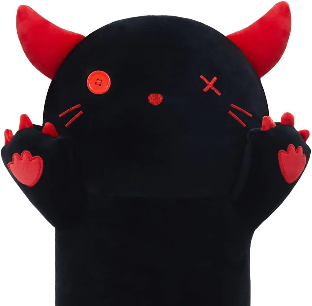 Long Plush Demon Toy Stuffed Animal Demon Plush Toy Pillow Hugging Pillow Gift for Kids and Girls(Demon,90cm/35.4in)