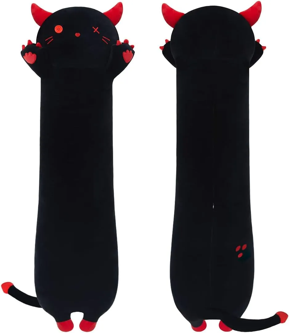 Long Plush Demon Toy Stuffed Animal Demon Plush Toy Pillow Hugging Pillow Gift for Kids and Girls(Demon,90cm/35.4in)