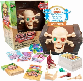 Lost Loot DIY Scavenger Hunt Game - Award Winning Pirate Treasure Like No Other! Hide Skeleton Keys, Set Clues & Find to Unlock Special Chest-150 Indoor Outdoor Clue Cards - 2025 Improved Durable Keys