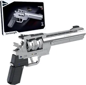 M500 Revolver 1:1 Building Blocks – 428 PCS Pistol Model Set, The World's Most Powerful Revolver M500, Compatible Fun Playset for Boys and Girls