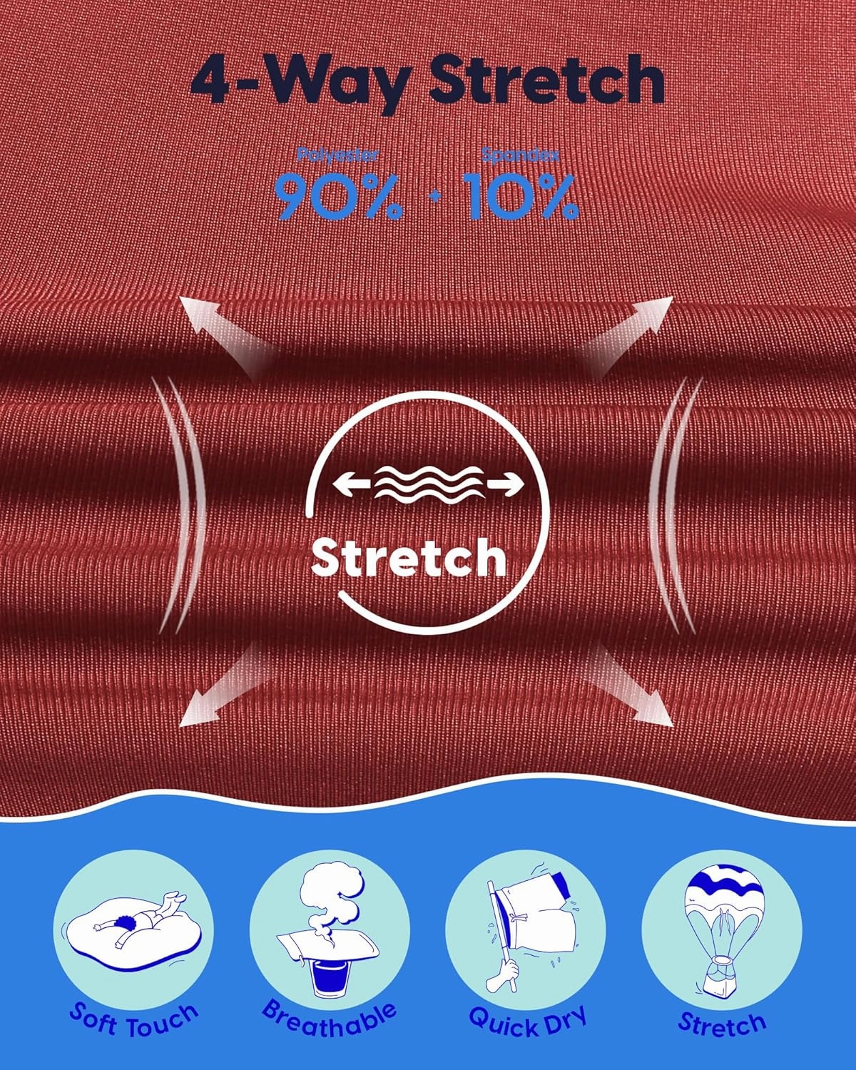 maamgic 7 Inch Mens Swim Trunks with Compression Liner Board Shorts with Zippered Pocket Bathing Suit for Beach Vacation