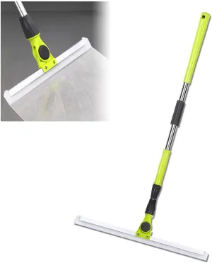 Magic Broom Sweeper, with 51 Long Handle Squeegee Broom for Floor, Squeegee Broom for Floor Cleans Glass,Fine Dust,Hair,Liquids,Small:35×130cm