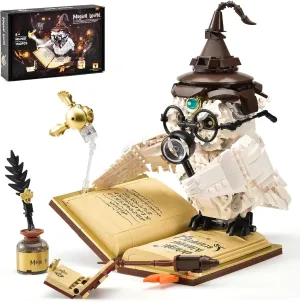 Magic World Owl Building Toy Set for Adults,Teen Creative Bird Collection Model Toys,Home Office Decor,Party Favors Gifts for Kids Boys Girls 8 (1162PCS)