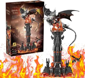 Magical Lord of The Rings Dark Tower Building Blocks Set, 997 PCS Schloss Lord Model Building Blocks kit, MOC Castle Lord Building Brick, Creative Toys Gifts for Adults and Kids