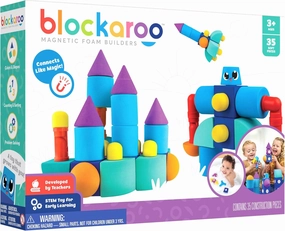 Magnetic Foam Blocks – STEM Preschool Toys for Children, Toddlers, Boys and Girls, The Ultimate Bath Toy – Castle Set, Bath Building Blocks, Engineering Toys for Kids 3-7