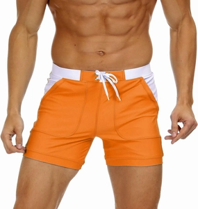 MAGNIVIT Men's Swimwear Swimsuits Solid Basic Long Swim Sport Trunks Board Shorts with Pockets