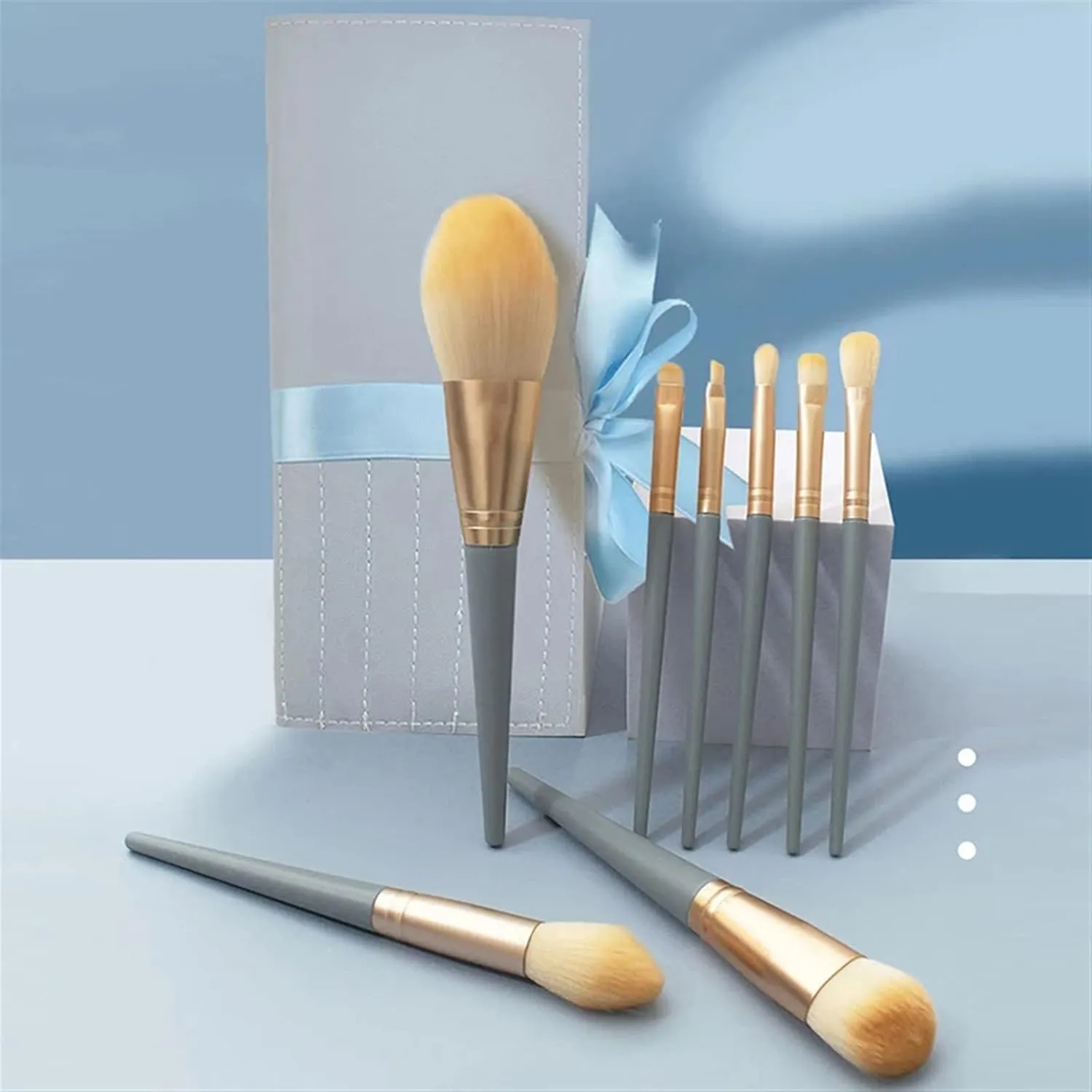 Makeup Brushes Set Professional Soft Rich hair Eyeshadow Eyebrow Brush Beauty Cosmetics Concealer Makeup Brushes(1,Blue)