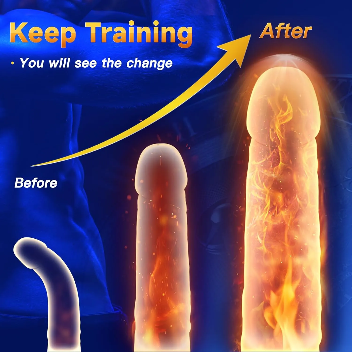 Male Masturbator Male Sex Toys for Men Adult Toys for Men with 10 Powerful Mens Penis Training Vibrator Stroker Sex Toy Masturbators Sex Machine 360 Training Wrap Gay Adult Sex Toys & Games