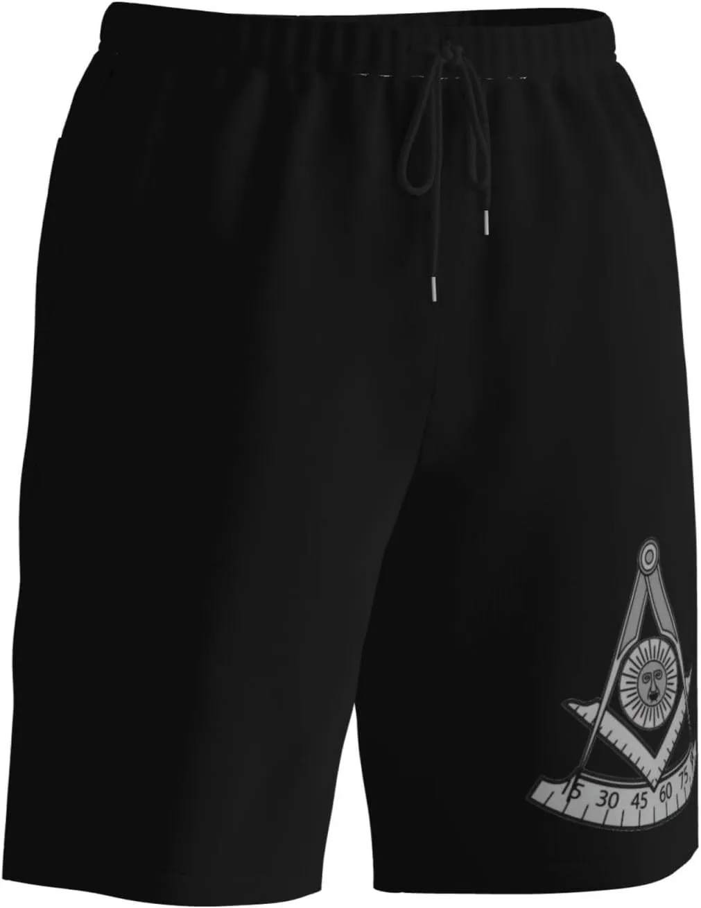 Masonic Past Master Universal Mens Swim Trunks Quick Dry Board Shorts 7" - Hawaii Beach Swimwear