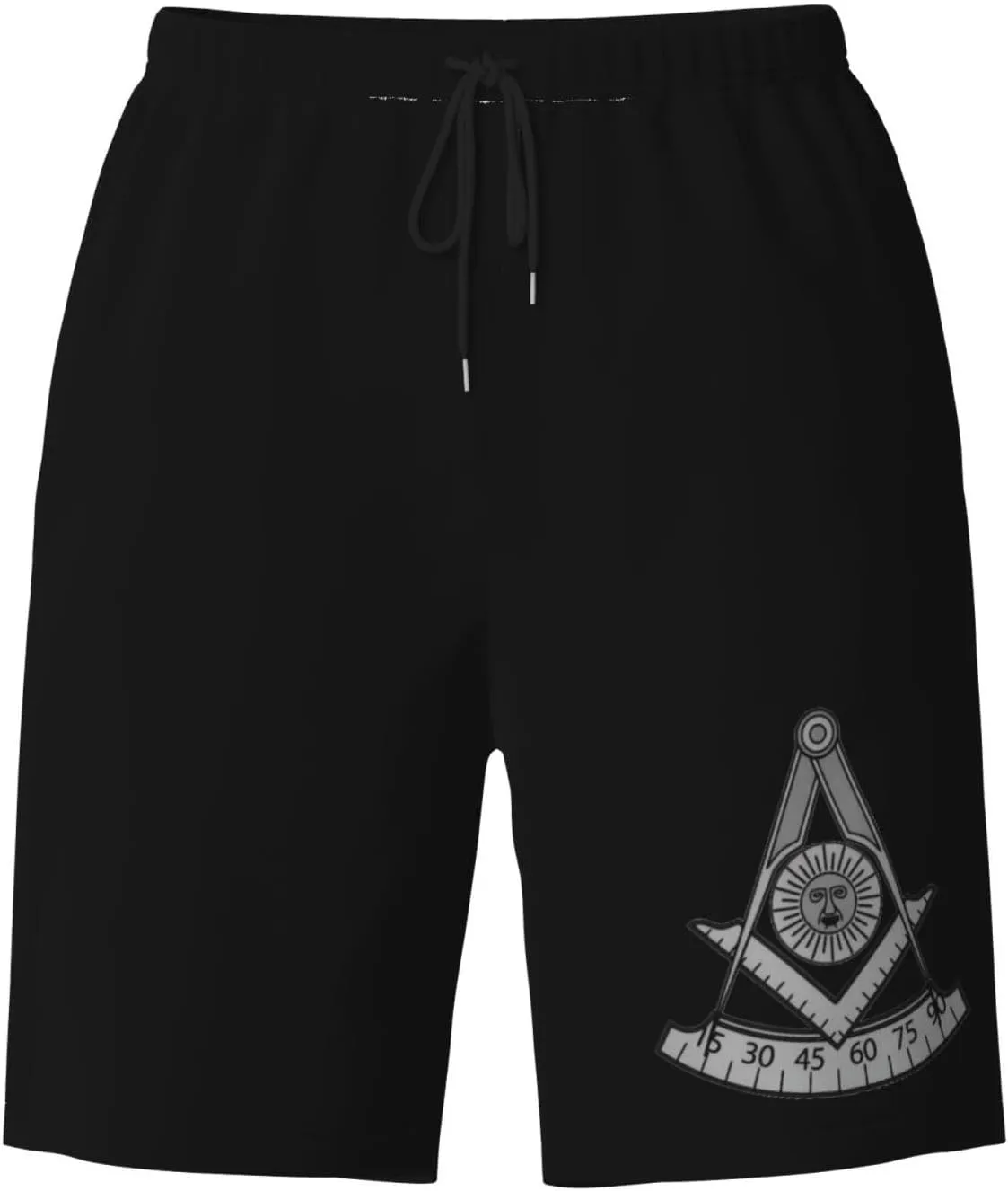 Masonic Past Master Universal Mens Swim Trunks Quick Dry Board Shorts 7" - Hawaii Beach Swimwear