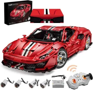 Master C61042W Super Car Building Kit, MOC Remote Control Car, 1:8 RC Collectible Scale Model Technique Car Blocks Set for Adults (3187 PCS)