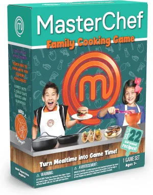 MasterChef Family Cooking Game. Turn Mealtime into Game Time! Ages 7 , Multicolor, 22 Family Tested Recipes