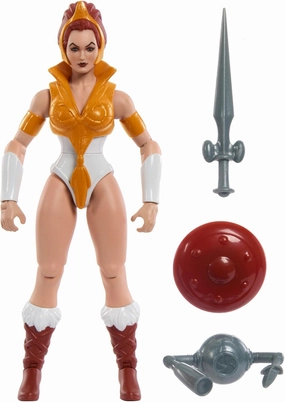 Mattel Masters of the Universe Origins Cartoon Collection Action Figure & Accessories Set, Teela 5.5-inch Collectible Toy with Mini-Comic