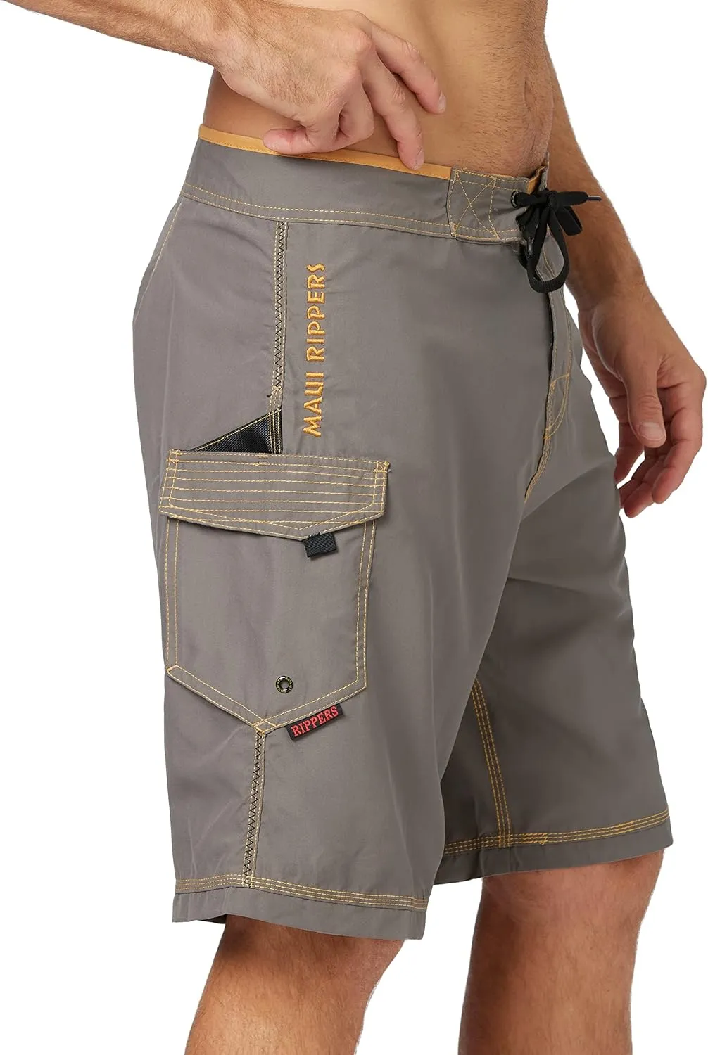 Maui Rippers Men’s Board Shorts - Octo Tako | Triple Stitch Quick Dry Men’s Swim Trunks