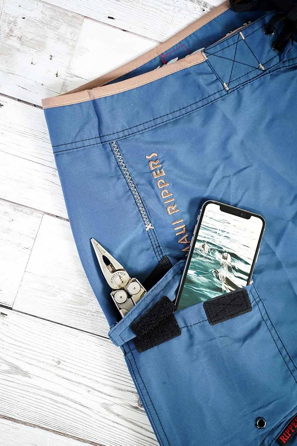 Maui Rippers Men’s Board Shorts - Octo Tako | Triple Stitch Quick Dry Men’s Swim Trunks