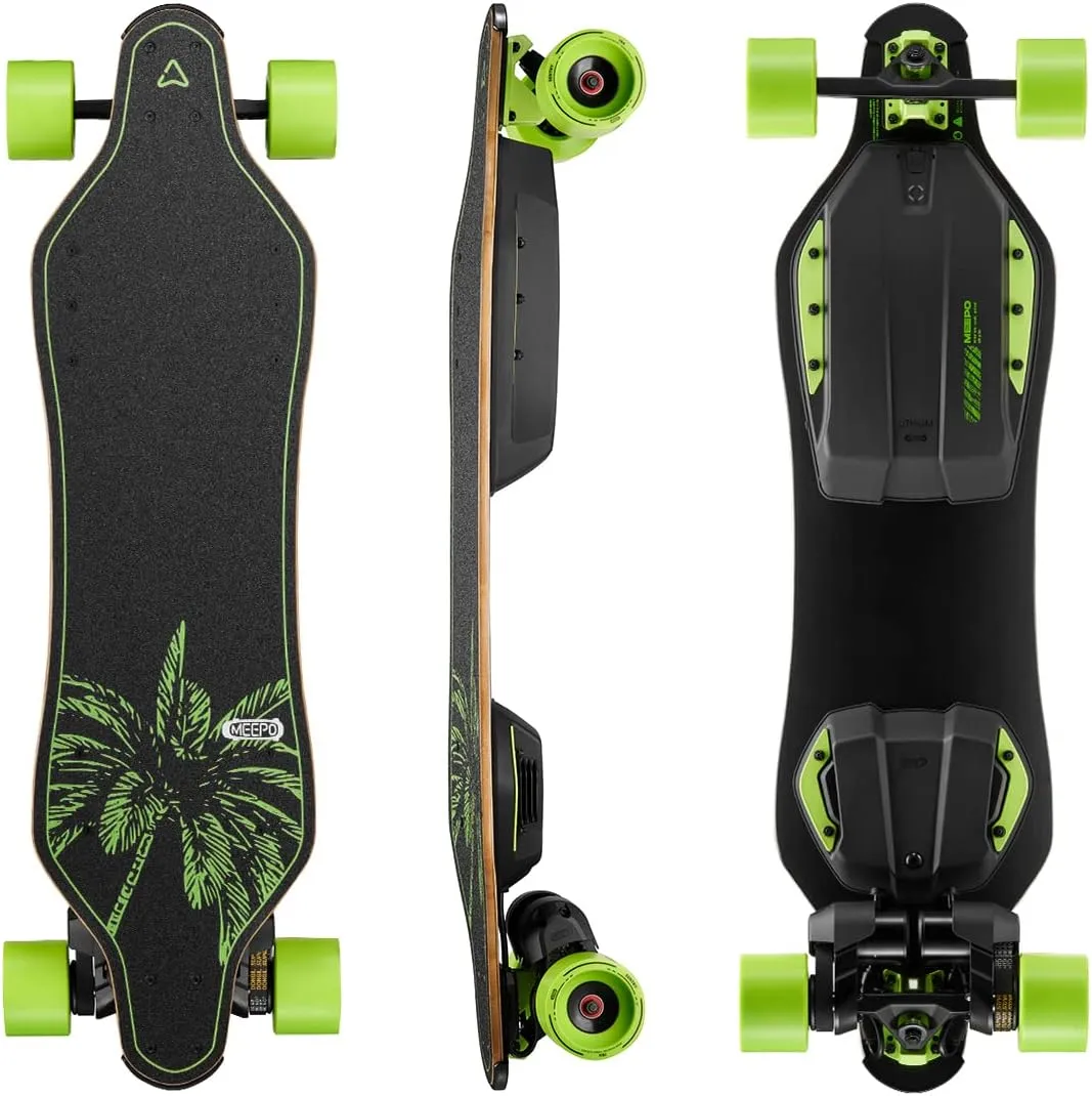 MEEPO Campus/V3 Max/V5/ENVY Electric Skateboard with Remote, Top Speed Up to 29 Mph, 4 Speed Smooth Braking, Easy Carry Handle Design, Suitable for Adults & Teens Beginners