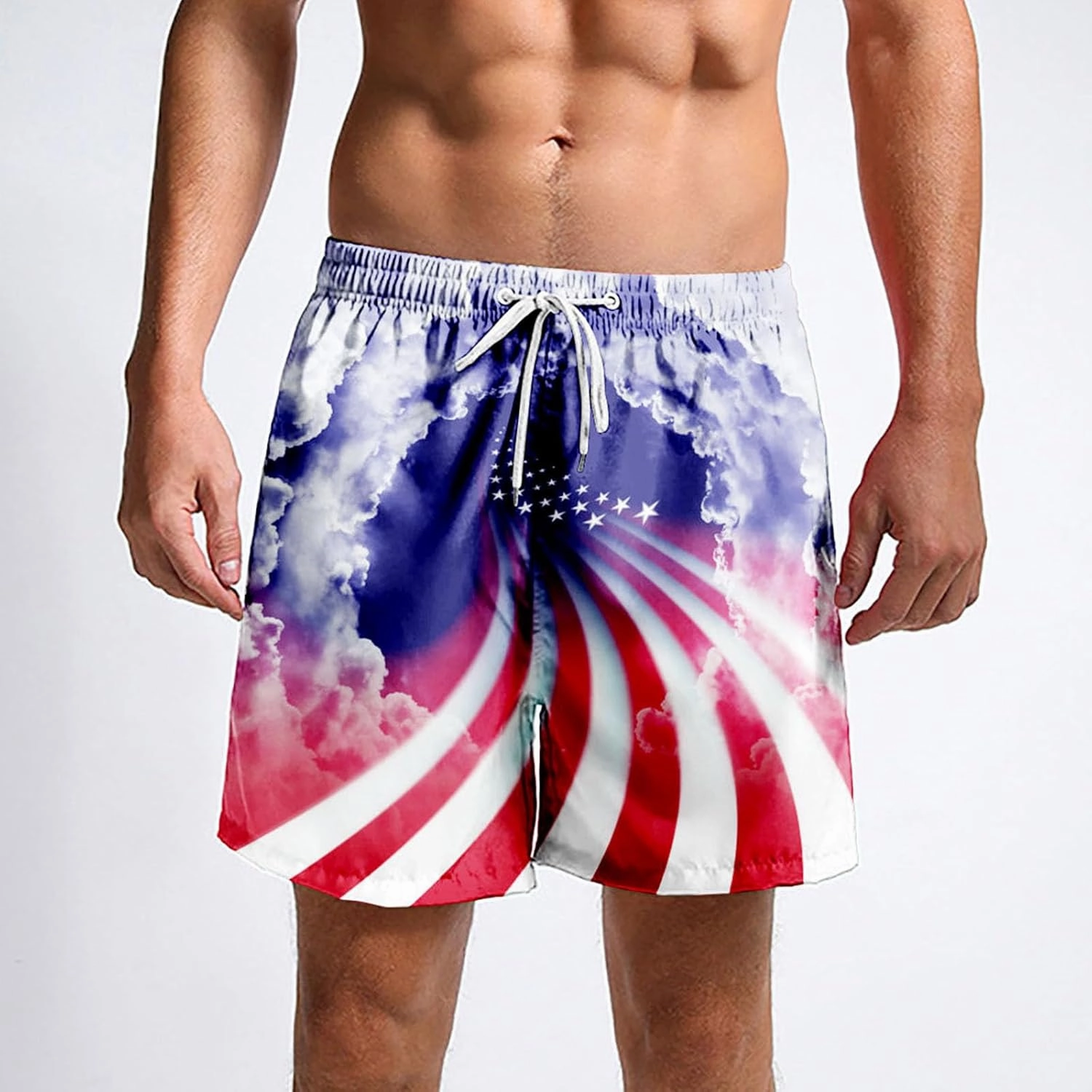 Men's Swim Trunks Summer Shorts Sports Color Solid Plus Beach Dinosaur Men's Pants Mens Swimming Trunks Mens Board
