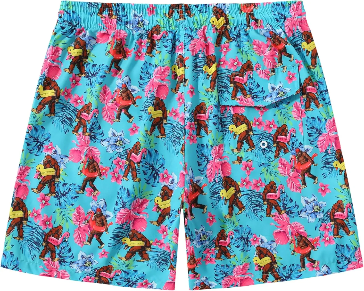 Mens Swim Trunks 7 Inch Inseam Board Shorts with Compression Liner Swimsuit Bathing Suit Quick Dry