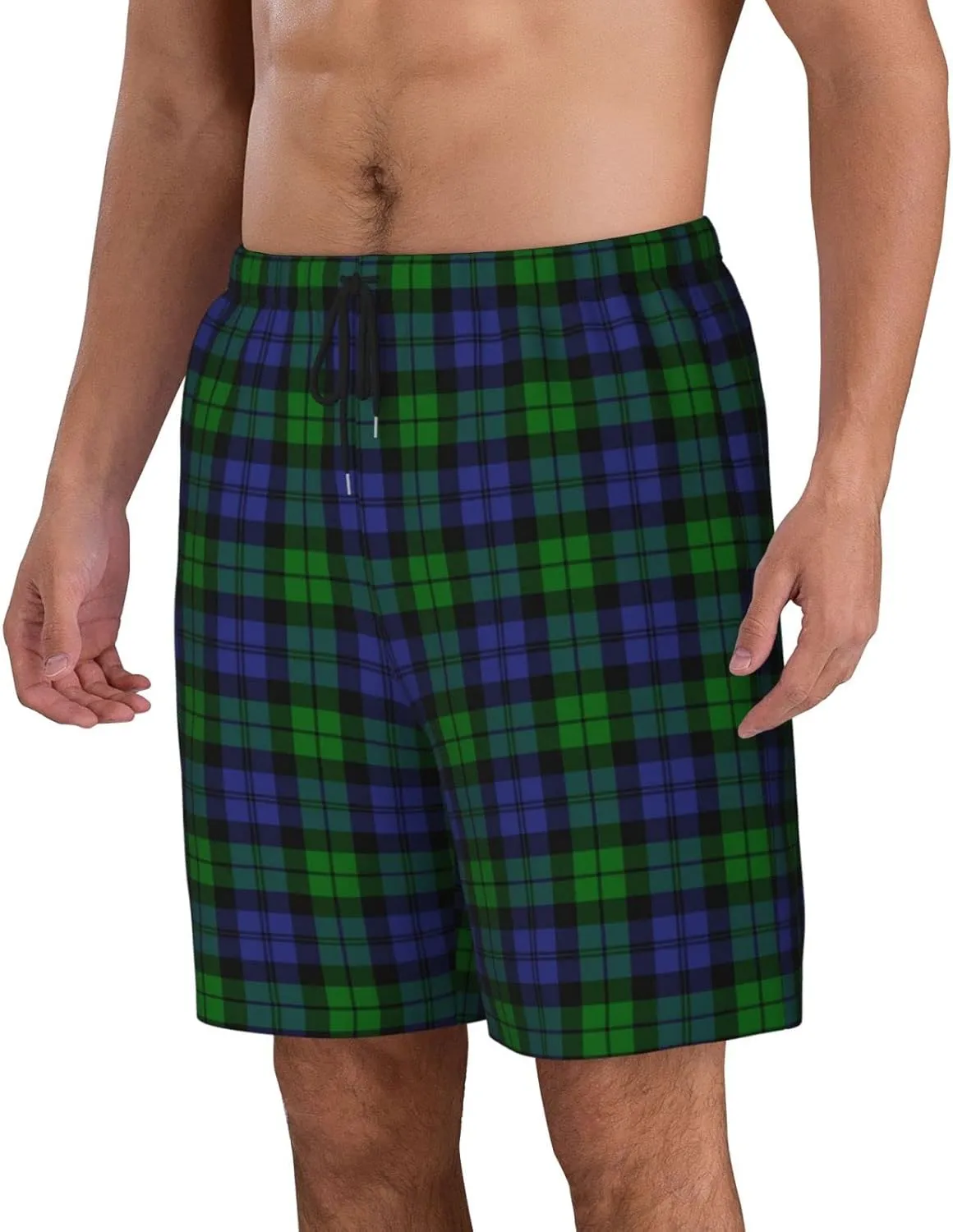 Men's Swim Trunks, Quick Dry Beach Shorts Summer Cool Beach Shorts with Mesh Lining