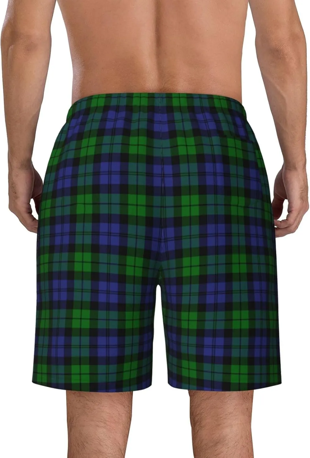 Men's Swim Trunks, Quick Dry Beach Shorts Summer Cool Beach Shorts with Mesh Lining