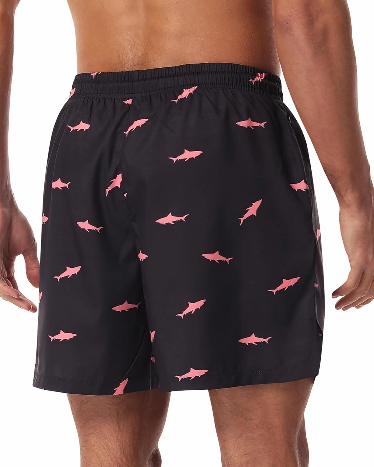 Mens Board Shorts with Pockets 5 inch Swim Trunks with Compression Liner, Quick Dry Beach Short Men Bathing Suits