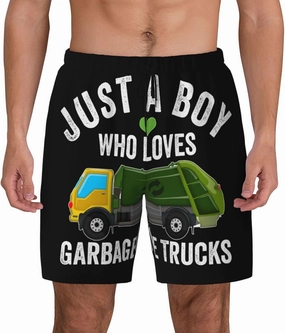 Mens Swim Trunks with Compression Liner 2 in 1 Quick Dry Bathing Suit Beach Shorts Swimwear