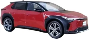 Metal Car Model 1:30 for Toyota Bz4x Alloy Static Car Model Collection Boys Toy Vehicle Display Die Cast Vehicles