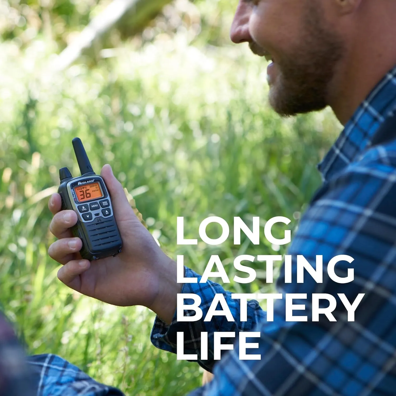 Midland T77VP5 X-TALKER Long Range Walkie-Talkie FRS Two-Way Radio for Camping Overlanding NOAA Weather Scan   Alert, 121 Privacy Codes - Includes Carrying Case & Headset Black/Silver, 2 Radio Bundle