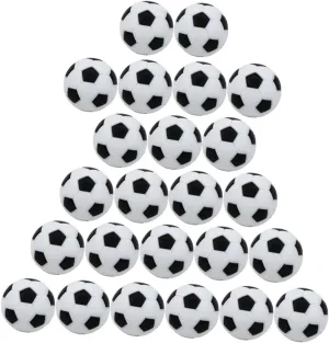 Milisten 32mm Tabletop Soccer Balls 24 Pack Plastic Ideal for School Rewards Boys and Girls' Prizes