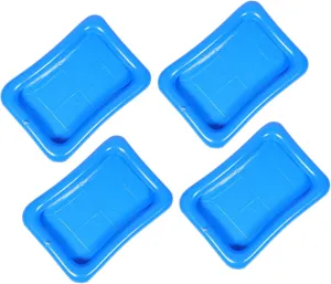 Milisten 4Pcs Inflatable Sand Tray for Floating Pool Fishing Game Holder with Ocean Balls for Outdoor Summer Fun Easy to Inflate and Portable Bathtub Playtime