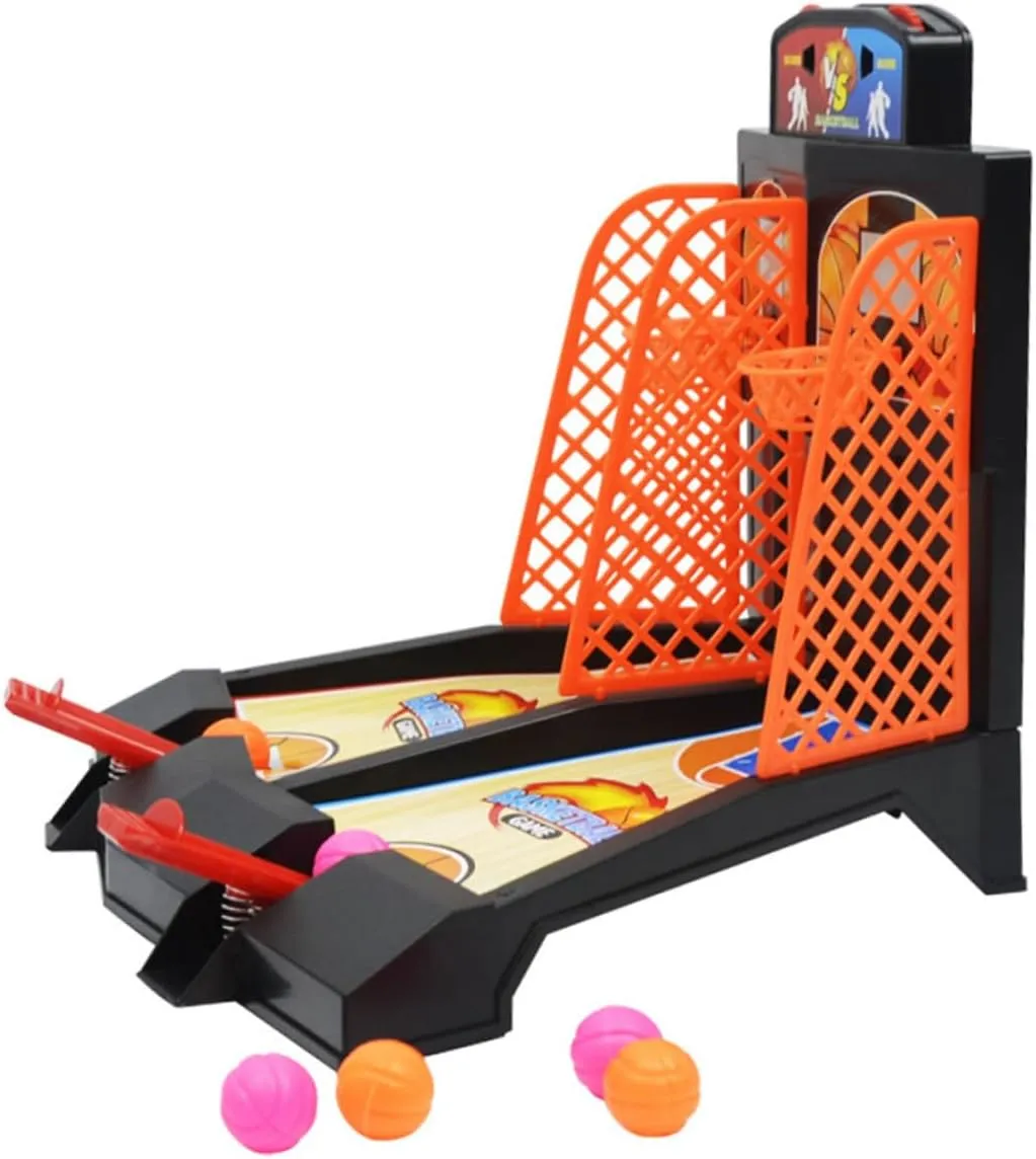 Milisten Finger Shooting Machine Table Basketball and Girls Sports Toys Mini Basketball
