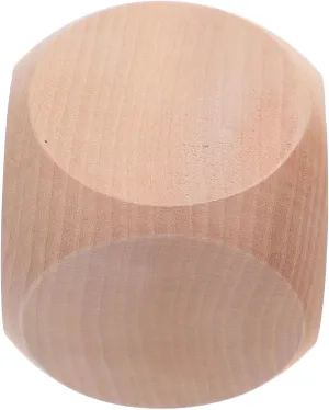 Milisten Wooden Blank Dices for Crafts Board Games Unfinished Cube Dices for Parties Game Supplies Versatile Use Creative Activities