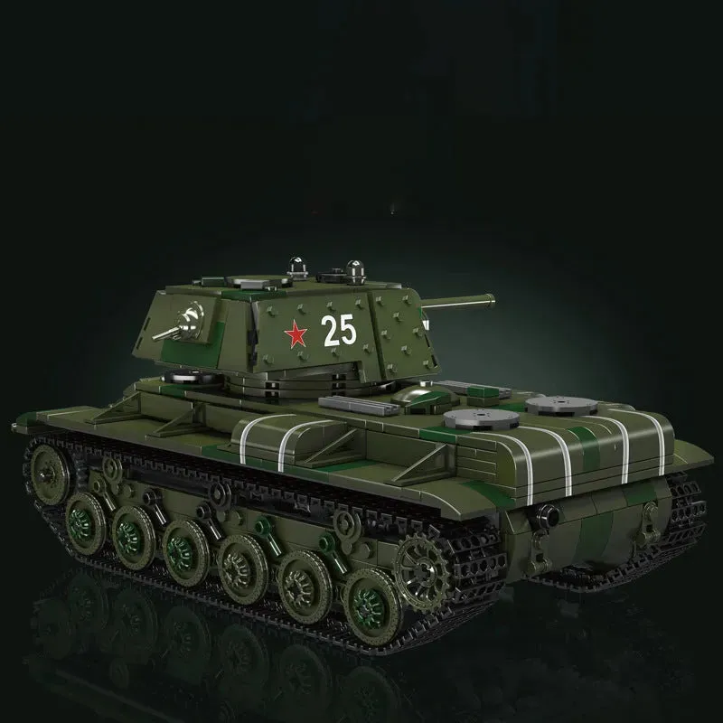Military Motorized KV-1 Heavy Tank Bricks Toy